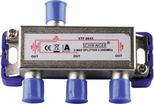 Schwaiger VTF8843 SAT-Verteiler 3-fach 5 - 2400MHz von Schwaiger