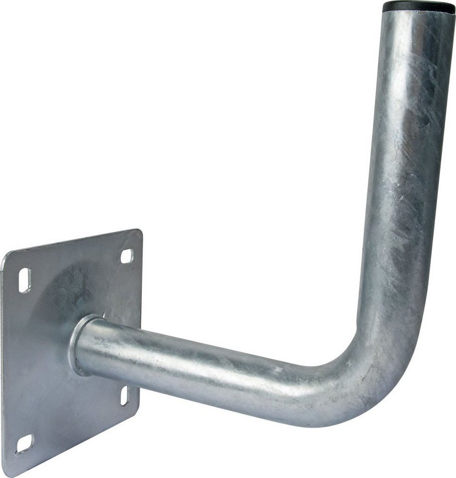 Schwaiger WAH6290 301 SAT-Halterung, (Wandabstand 25cm, Durchmesser 38mm, mit Kunststoffkappe, silber) von Schwaiger