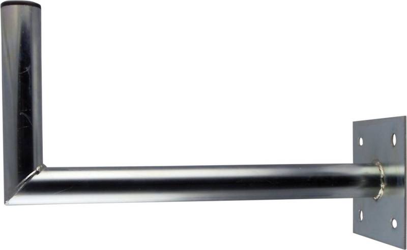 Schwaiger WAH6399 001 SAT-Halterung, (Wandabstand 50cm, Durchmesser 48mm, mit Kunststoffkappe, silber) von Schwaiger