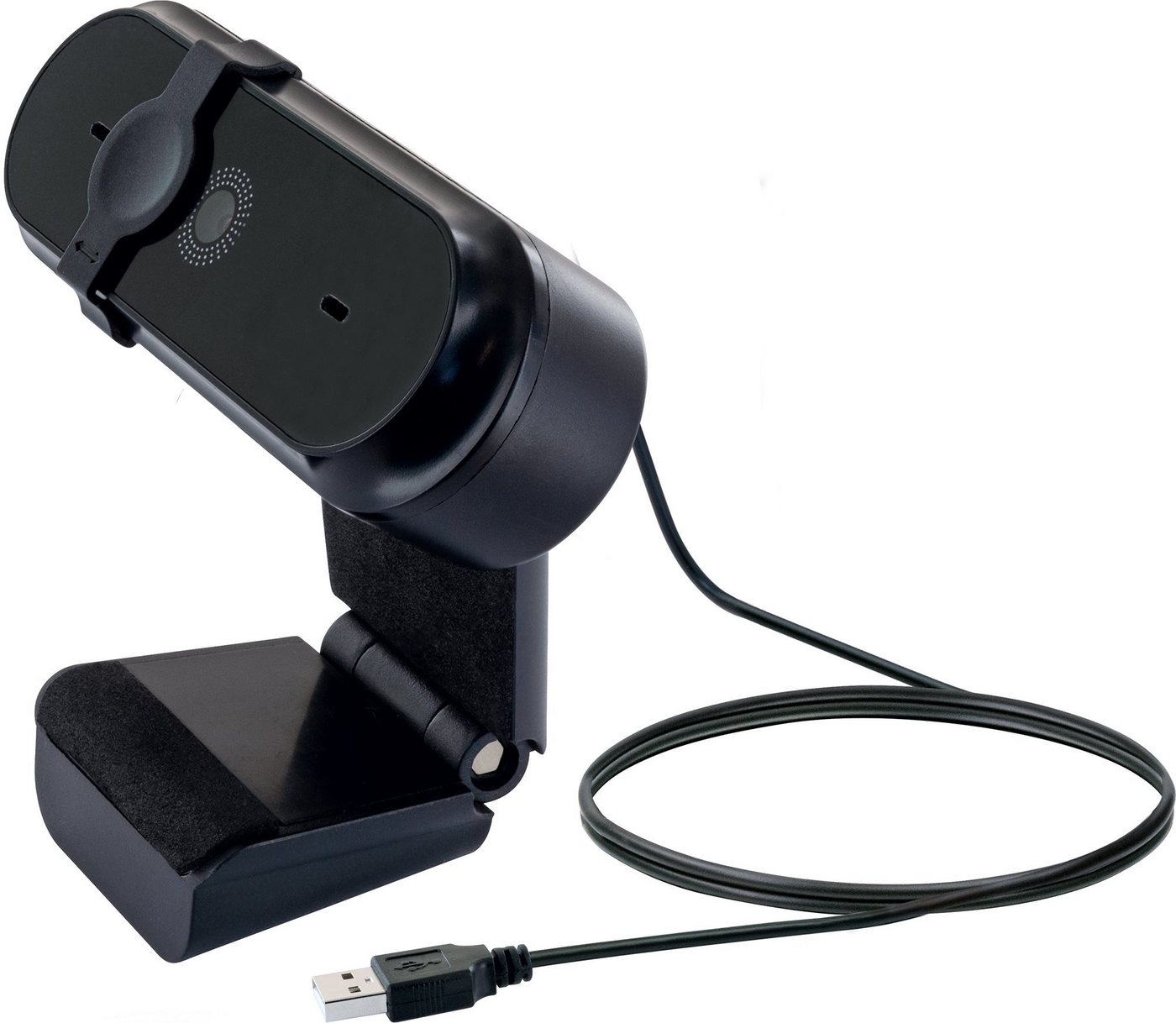 Schwaiger WCM10 Webcam (1280 x 720 Pixel, für Video Calls und digitale Besprechungen geeignet, Mikrofon mit Rauschunterdrückung, integrierte Privacy Abdeckung und Clip zum Befestigen) von Schwaiger