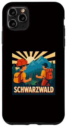 Schwarzwald I Bollenhut Wandern Motiv für Schwarzwälder Hülle für iPhone 11 Pro Max von Schwarzwaldmädel Bergsteiger Black Geschenkidee