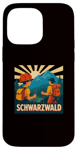Schwarzwald I Bollenhut Wandern Motiv für Schwarzwälder Hülle für iPhone 14 Pro Max von Schwarzwaldmädel Bergsteiger Black Geschenkidee