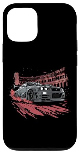 Hülle für iPhone 15 Gladiator Stadion R34 Grunge Style Car Drifting JDM v2 Hülle für iPhone 15 Gladiator Stadion R34 Grunge Style Car Drifting JDM v2 von Sci Fi Auto Cars Co. - JDM Japanese Car Art