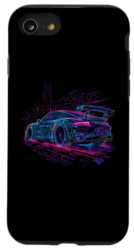 Hülle für iPhone SE (2020) / 7 / 8 Tech Electrical Engineer GT3 RS Auto Drifting JDM Drähte von Sci Fi Auto Cars Co. - JDM Japanese Car Art