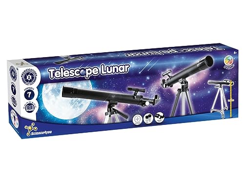 Science4you Mondteleskop für Kinder - Fernrohr für Kinder und Anfänger mit Fokallänge 600 mm, Spielzeug für Junge und Mädchen mit Teleskop für Kinder ab 8+, Geschenke für Junge und mädchen 8+ Jahre Science4you Mondteleskop für Kinder - Fernrohr für Kinder und Anfänger mit Fokallänge 600 mm, Spielzeug für Junge und Mädchen mit Teleskop für Kinder ab 8+, Geschenke für Junge und mädchen 8+ Jahre von Science4you