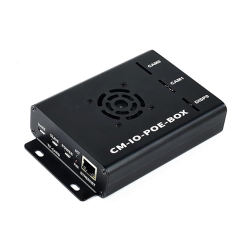 Scnvsi Multifunktionale POE Erweiterungsplatine Mini Host Modul POE Metallbox Für RPi CM3/3+ Rechenmodul Mit Lüfter Bildungslabor von Scnvsi