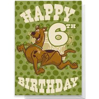 Scooby Doo 6th Birthday Greetings Card - Standard Card von Scooby Doo