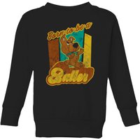 Scooby Doo Born To Be A Baller Kids' Sweatshirt - Black - 3-4 Jahre von Scooby Doo