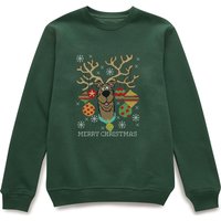 Scooby Doo Christmas Jumper - Forest Green - XL von Scooby Doo