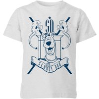 Scooby Doo Coat Of Arms Kids' T-Shirt - Grey - 11-12 Jahre von Scooby Doo