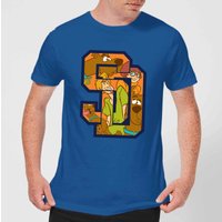 Scooby Doo Collegiate Men's T-Shirt - Royal Blue - L von Scooby Doo