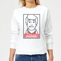 Scooby Doo Hold The Phone Women's Sweatshirt - White - XXL von Scooby Doo