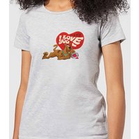Scooby Doo It's No Mystery I Love You Women's T-Shirt - Grey - 3XL von Original Hero