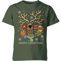 Scooby Doo Kids' Christmas T-Shirt - Forest Green - 11-12 Jahre von Original Hero