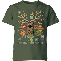 Scooby Doo Kids' Christmas T-Shirt - Forest Green - 11-12 Jahre von Scooby Doo