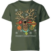 Scooby Doo Kids' Christmas T-Shirt - Forest Green - 3-4 Jahre von Scooby Doo