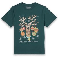 Scooby Doo Men's Christmas T-Shirt - Forest Green - XS von Scooby Doo