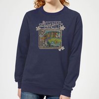 Scooby Doo Mystery Machine Psychedelic Women's Sweatshirt - Navy - XS von Scooby Doo