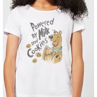 Scooby Doo Powered By Milk And Cookies Women's T-Shirt - White - XXL von Scooby Doo