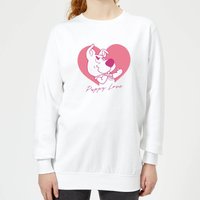 Scooby Doo Puppy Love Women's Sweatshirt - White - XL von Scooby Doo