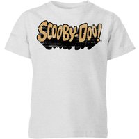 Scooby Doo Retro Colour Logo Kids' T-Shirt - Grey - 3-4 Jahre von Scooby Doo