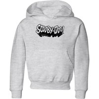 Scooby Doo Retro Mono Logo Kids' Hoodie - Grey - 3-4 Jahre von Scooby Doo