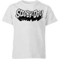 Scooby Doo Retro Mono Logo Kids' T-Shirt - Grey - 5-6 Jahre von Scooby Doo