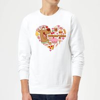 Scooby Doo Snacks Are My Valentine Sweatshirt - White - M von Scooby Doo