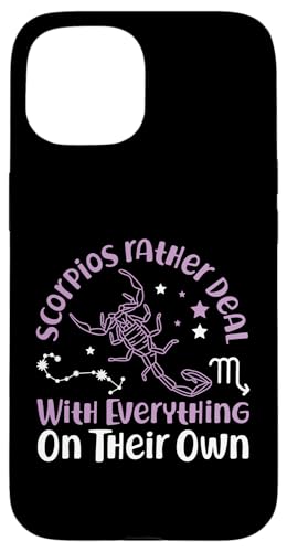 Skorpion Sternzeichen: Alles alleine Hülle für iPhone 15 Skorpion Sternzeichen: Alles alleine Hülle für iPhone 15 von Scorpio Zodiac Sign Designs For Women