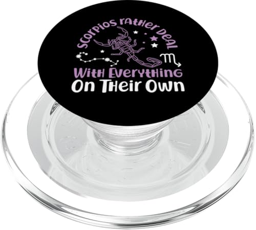 Skorpion Sternzeichen: Alles alleine PopSockets PopGrip für MagSafe Skorpion Sternzeichen: Alles alleine PopSockets PopGrip für MagSafe von Scorpio Zodiac Sign Designs For Women