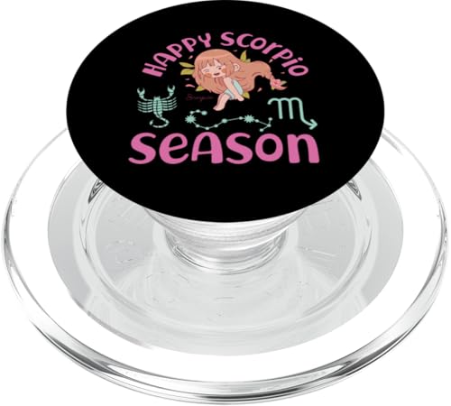 Skorpion Sternzeichen: Happy Scorpio Season PopSockets PopGrip für MagSafe Skorpion Sternzeichen: Happy Scorpio Season PopSockets PopGrip für MagSafe von Scorpio Zodiac Sign Designs For Women