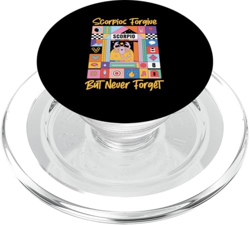 Skorpion Sternzeichen: Skorpios Forgive But Never Forget PopSockets PopGrip für MagSafe Skorpion Sternzeichen: Skorpios Forgive But Never Forget PopSockets PopGrip für MagSafe von Scorpio Zodiac Sign Designs For Women