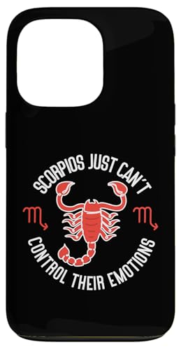 Skorpion-Sternzeichen: Skorpios können ihre Emotionen nicht kontrollieren Hülle für iPhone 13 Pro von Scorpio Zodiac Sign Designs For Women