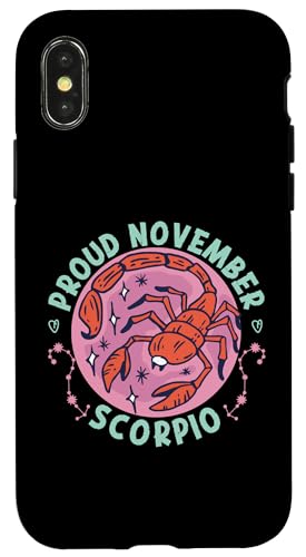 Skorpion Sternzeichen: Stolz November Skorpion Hülle für iPhone X/XS Skorpion Sternzeichen: Stolz November Skorpion Hülle für iPhone X/XS von Scorpio Zodiac Sign Designs For Women