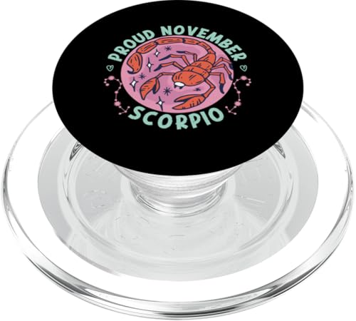 Skorpion Sternzeichen: Stolz November Skorpion PopSockets PopGrip für MagSafe Skorpion Sternzeichen: Stolz November Skorpion PopSockets PopGrip für MagSafe von Scorpio Zodiac Sign Designs For Women