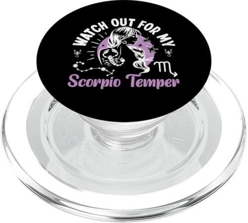 Skorpion Sternzeichen: Watch Out For My Scorpio Temper PopSockets PopGrip für MagSafe Skorpion Sternzeichen: Watch Out For My Scorpio Temper PopSockets PopGrip für MagSafe von Scorpio Zodiac Sign Designs For Women