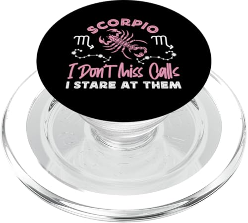 Skorpion Zodiac: I Don't Miss Calls, I Stare At Them PopSockets PopGrip für MagSafe Skorpion Zodiac: I Don't Miss Calls, I Stare At Them PopSockets PopGrip für MagSafe von Scorpio Zodiac Sign Designs For Women