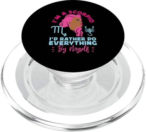 Skorpion Zodiac: I'd Rather Do Everything By Myself PopSockets PopGrip für MagSafe Skorpion Zodiac: I'd Rather Do Everything By Myself PopSockets PopGrip für MagSafe von Scorpio Zodiac Sign Designs For Women