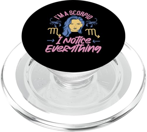 Skorpion Zodiac: I'm A Scorpio - I Notice Everything PopSockets PopGrip für MagSafe Skorpion Zodiac: I'm A Scorpio - I Notice Everything PopSockets PopGrip für MagSafe von Scorpio Zodiac Sign Designs For Women