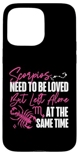Skorpion Zodiac: Loved But Left Alone At The Same Time Time Hülle für iPhone 15 Pro Max Skorpion Zodiac: Loved But Left Alone At The Same Time Time Hülle für iPhone 15 Pro Max von Scorpio Zodiac Sign Designs For Women