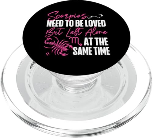 Skorpion Zodiac: Loved But Left Alone At The Same Time Time PopSockets PopGrip für MagSafe Skorpion Zodiac: Loved But Left Alone At The Same Time Time PopSockets PopGrip für MagSafe von Scorpio Zodiac Sign Designs For Women