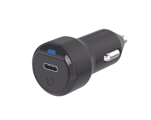 Scosche CPDC8-SP PowerVolt™ 18 W zertifiziertes USB-Typ-C-Autoladegerät Power Delivery 3.0 für Standard-USB-C-Geräte - Schwarz von Scosche