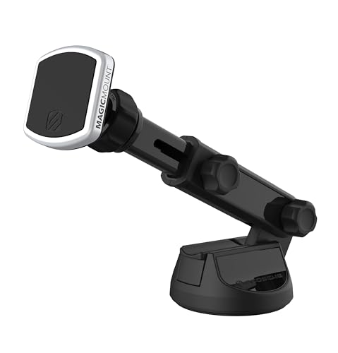 Scosche MPWDEX2-XTSP MagicMount Pro Extendo Magnetische Saugnapfhalterung für Fahrzeuge, Schwarz von Scosche