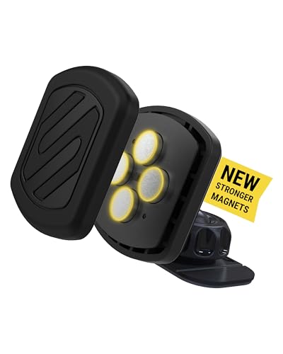 Scosche MXDM MagicMount Magnetischer Handyhalter für das Armaturenbrett, Handyhalterung mit extra starkem Magnet und dickerer Metallplatte für maximalen Halt, kompatibel mit iPhone und Allen Geräten von Scosche