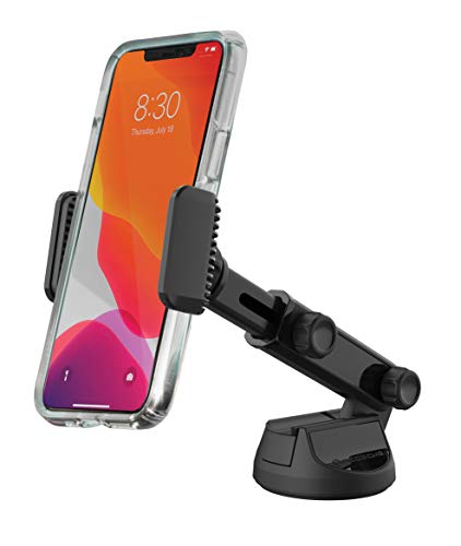 Scosche UH4WDEX2-SP Extendo Mount Auto Handyhalterung Windschutzscheibe/Armaturenbrett | StickGrip Basis | Teleskop-Verstellbarer Arm | Schwarz von Scosche