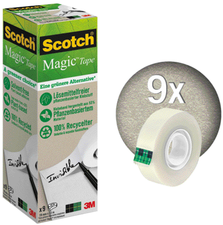 3M Scotch Klebefilm Magic 900, 19 mm x 33 m von Scotch