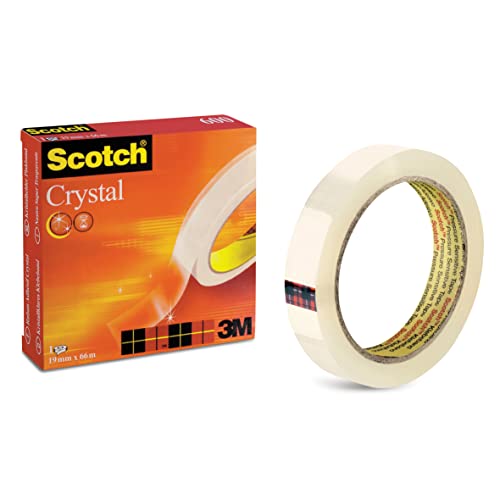 Scotch C6001933 Klebeband Crystal (transparent, 19 mm x 33 m) von Scotch