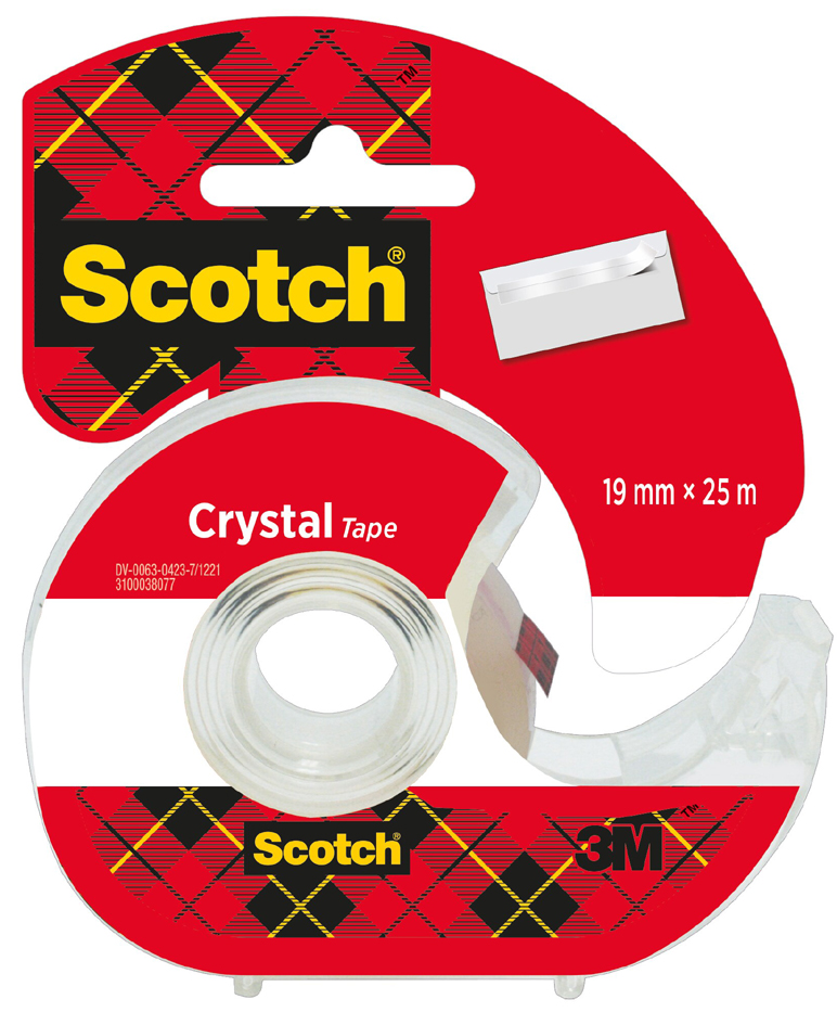 Scotch Handabroller Crystal, transparent, im Handabroller von Scotch