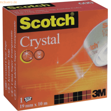 Scotch Klebefilm Crystal Clear 10mx19mm klar von Scotch