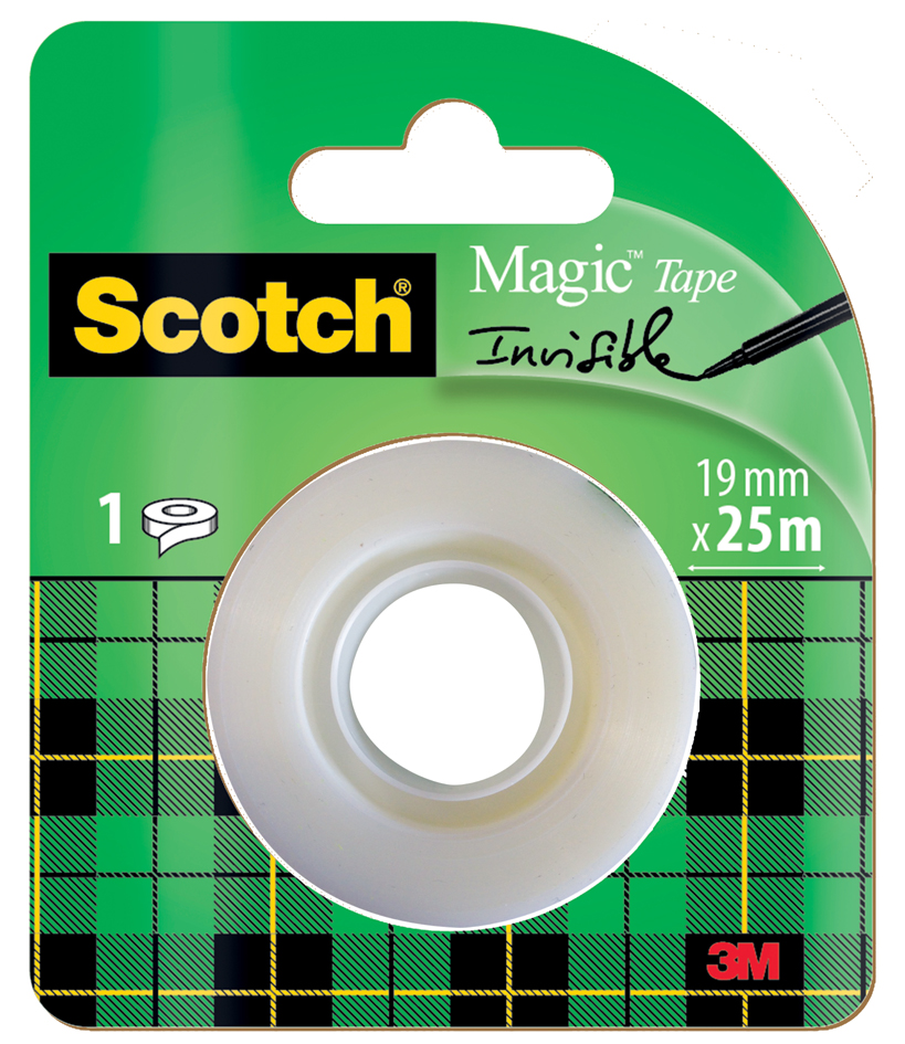 Scotch Klebefilm Magic, unsichtbar, 19 mm x 25 m von Scotch